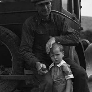 1936 drought refugee by Dorothea Lange - Art Print