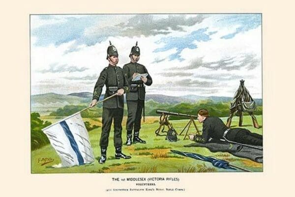 1st Middlesex Victorian Rifles - Volunteers by Walter Richards - Art Print