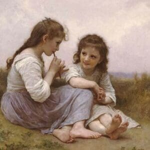 A Childhood Idyll by William Bouguereau - Art Print