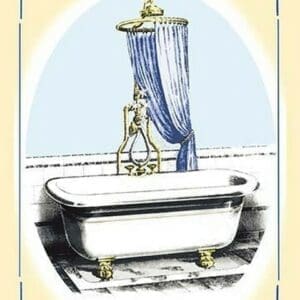 A Claw-Footed Tub - Art Print