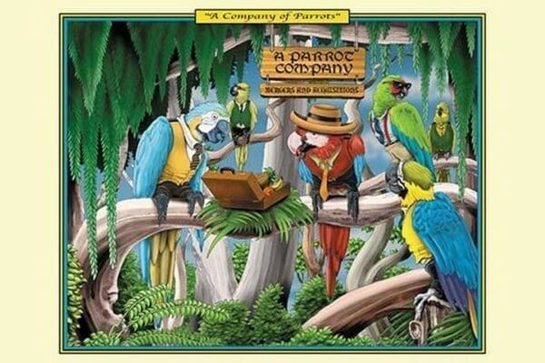 A Company of Parrots by Richard Kelly - Art Print