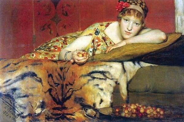 A Craving for Cherries by Sir Lawrence Alma-Tadema - Art Print