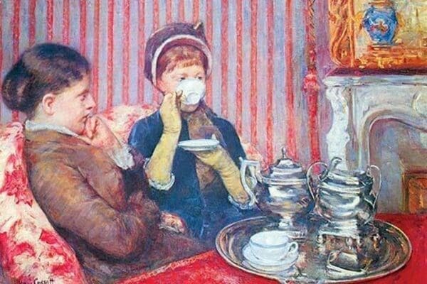 A Cup of tea #2 by Mary Cassatt - Art Print