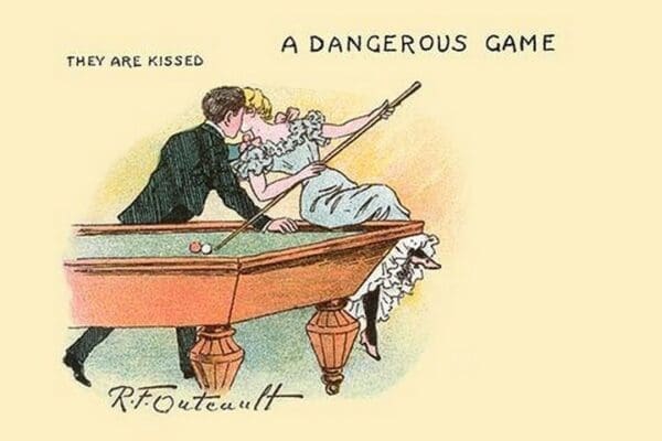 A Dangerous Game by R.F. Outcault - Art Print