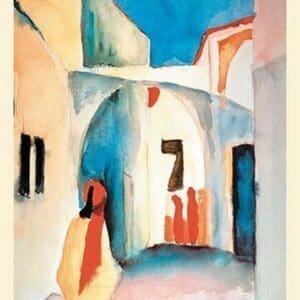 A Glance Down an Alley by August Macke - Art Print