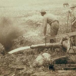 A Golden work. Hydraulic mining. by John C.H. Grabill - Art Print