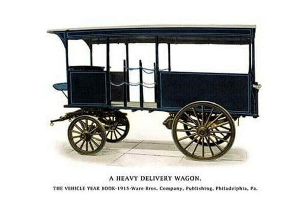 A Heavy Delivery Wagon - Art Print