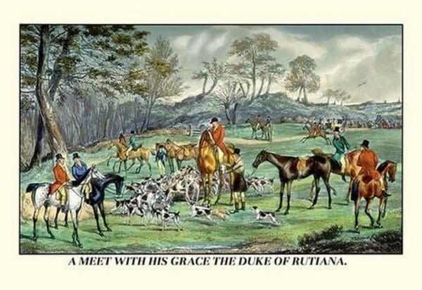 A Meet with His Grace the Duke of Rutiana by Henry Thomas Alken - Art Print