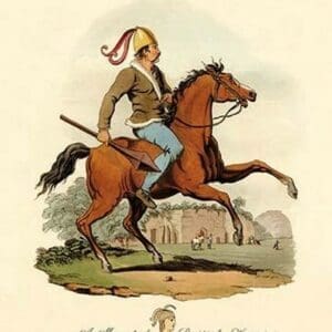 A Mounted British Warrior - Art Print