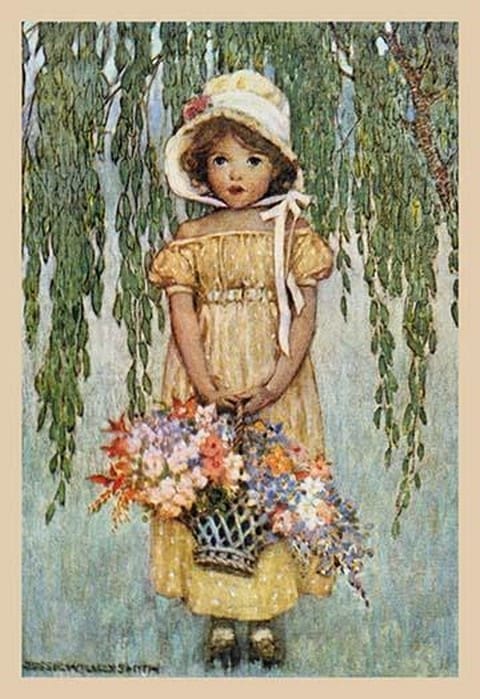 A Posy by Jessie Willcox Smith - Art Print