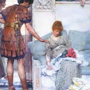 A Quiet Greeting by Sir Lawrence Alma-Tadema - Art Print