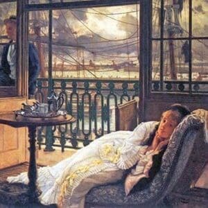 A Storm moves over by James Tissot - Art Print