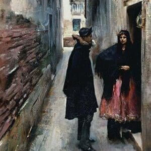 A Street in Venice by John Singer Sargent - Art Print