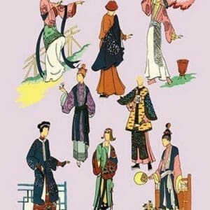 A Study of Chinese Fashion - Art Print