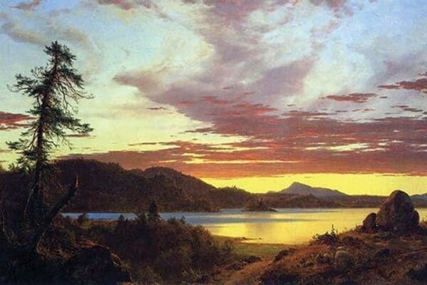 A Sunset by Frederic Edwin Church - Art Print