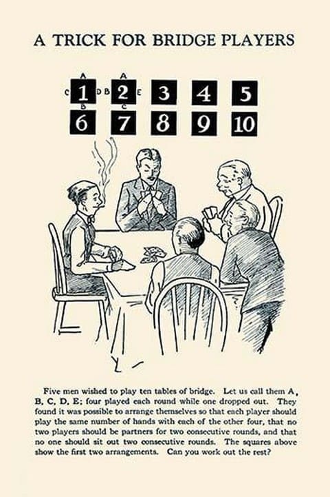 A Trick for Bridge Players by Harry Houdini - Art Print