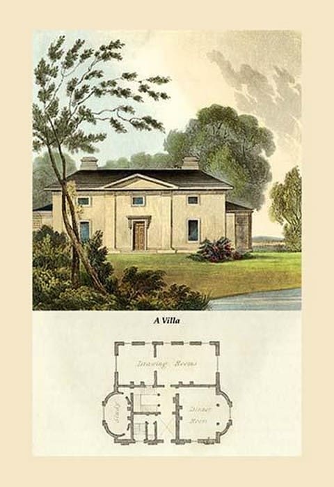 A Villa #2 by J. B. Papworth - Art Print