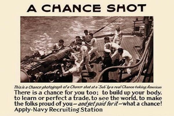 A chance shot by Lt. Sellers - Art Print