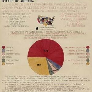 A series of statistical charts ... descendants of former African slaves ... - Art Print