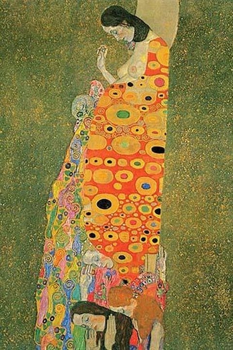 Abandoned Hope by Gustav Klimt - Art Print