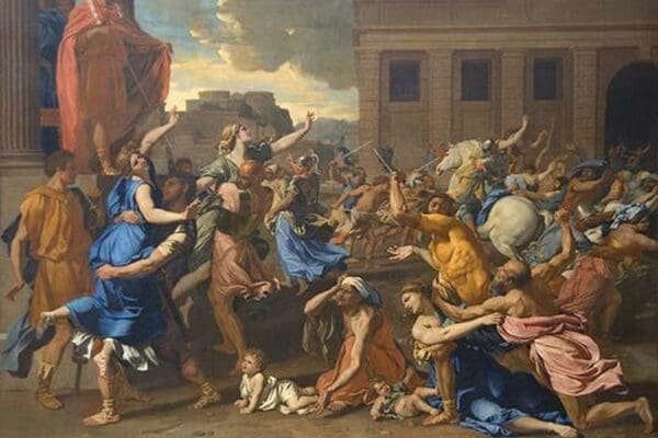 Abduction of the Sabine Women by Nicolas Poussin - Art Print