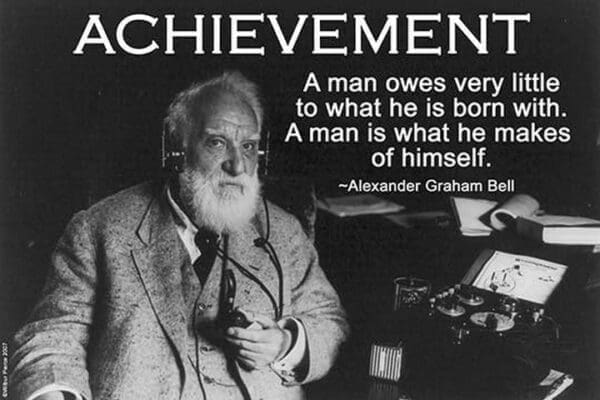 Achievement - Alexander Graham Bell by Wilbur Pierce - Art Print