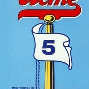 Acme 5 Broom Label - Art Print