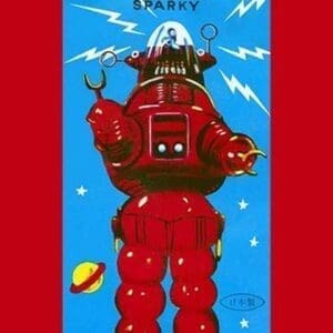 Action Planet Robot - Art Print