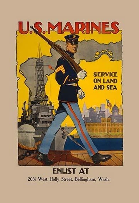 Active Service on Land and Sea by Sidney H. Riesenberg - Art Print