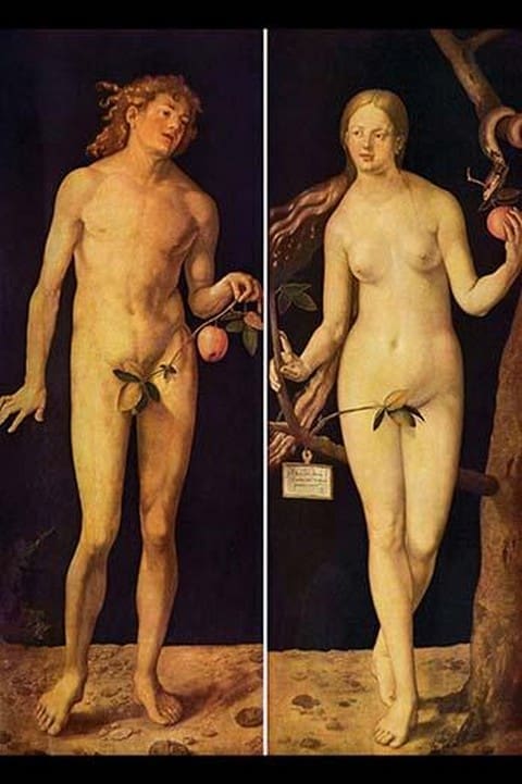 Adam and Eve by Albrecht Durer - Art Print