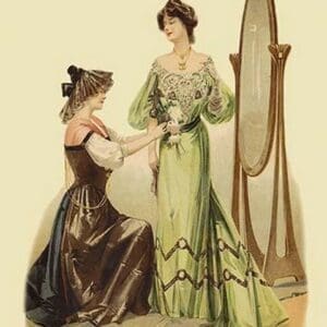 Adjusting the Gown - Art Print