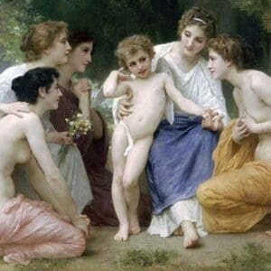 Admiration by William Bouguereau - Art Print