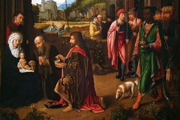 Adoration of the Magi by Gerard David #2 - Art Print