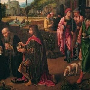 Adoration of the Magi by Gerard David - Art Print