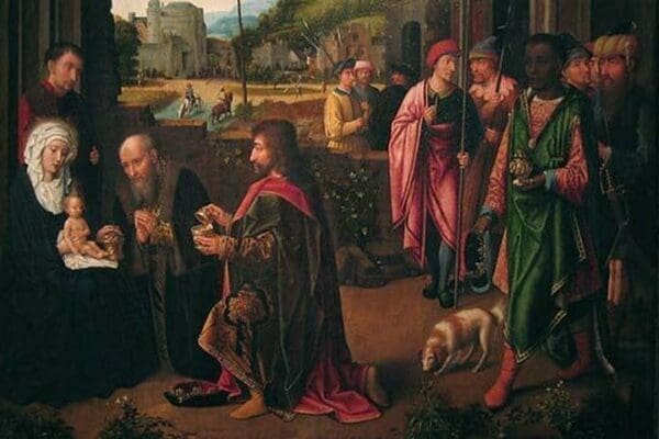 Adoration of the Magi by Gerard David - Art Print