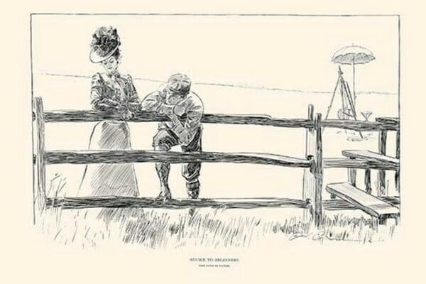 Advice to Beginners by Charles Dana Gibson - Art Print