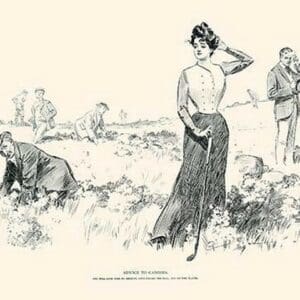 Advice to Caddies by Charles Dana Gibson - Art Print