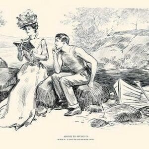 Advice to Students by Charles Dana Gibson - Art Print