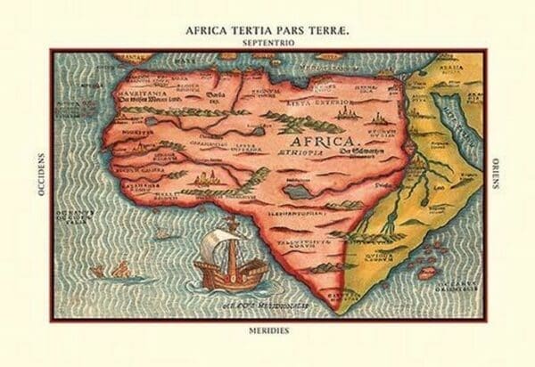 Africa Tertia Pars Terrae by Heinrich Bunting - Art Print