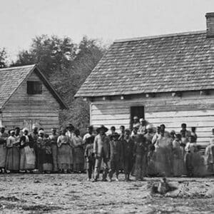 African American Slaves on a Plantation - Art Print