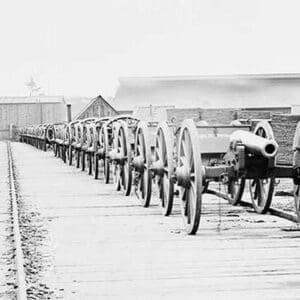 African American soldier Guards Artillery in the Civil War #2 - Art Print