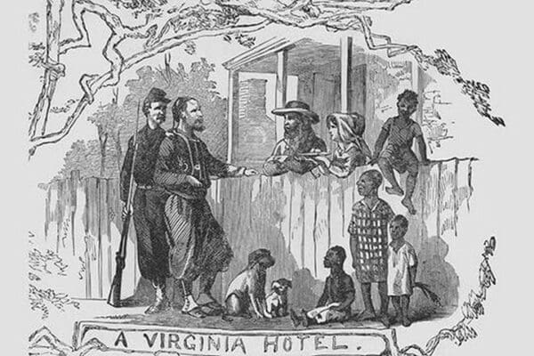 African Americans at a Virginia Hotel by Frank Leslie - Art Print