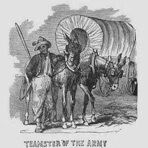 African Americans serving as Teamsters by Frank Leslie - Art Print