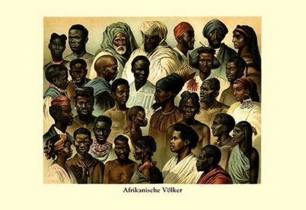 Afrikanische Volker - Art Print