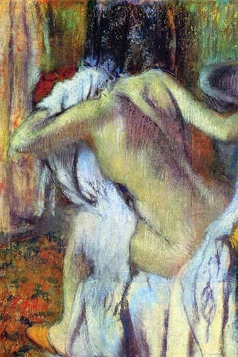 After Bathing by Edward Degas - Art Print