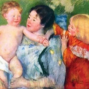 After the Bath by Mary Cassatt - Art Print