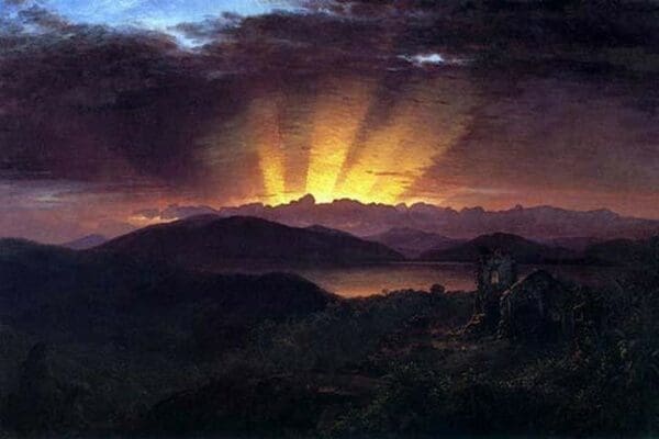 After the annealing by Frederic Edwin Church - Art Print