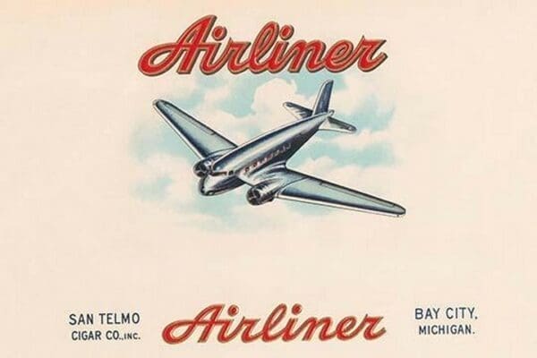 Airliner Brand Cigars - Art Print