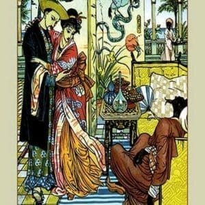 Aladdin Watches as Magician Dies by Walter Crane - Art Print