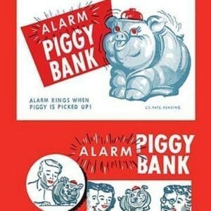 Alarm Piggy Bank - Art Print